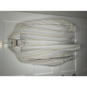 Salvatore Ferragamo Men's L Striped Dress Shirt